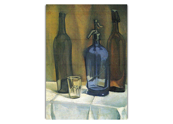 Siphon und Flaschen von Juan Gris