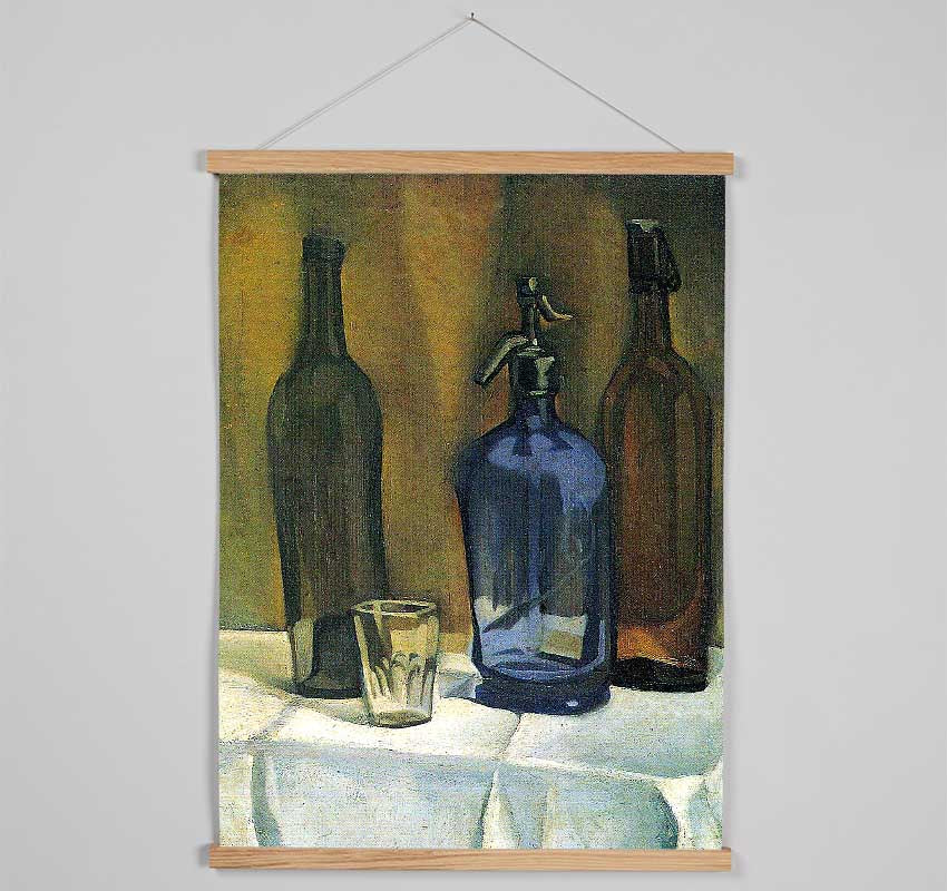 Juan Gris Siphon And Bottles Hanging Poster - Wallart-Direct UK