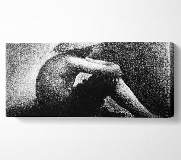 Seurat Sitzender Junge mit Strohhut