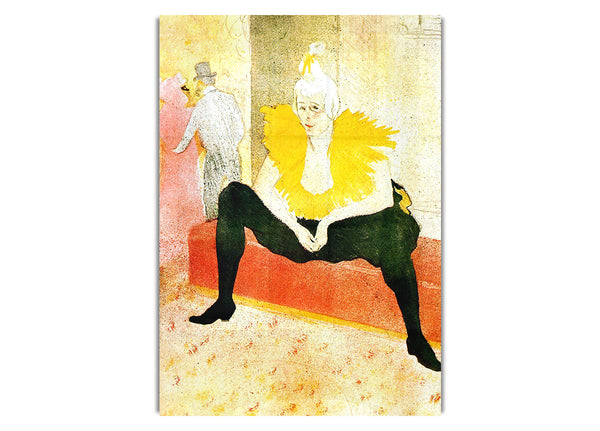 Sitzender Clown von Toulouse Lautrec