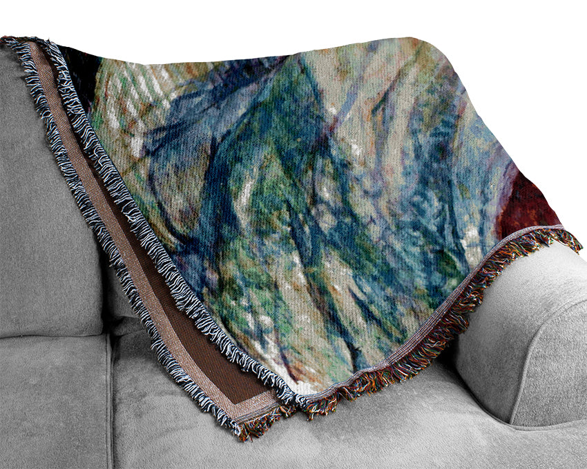 Toulouse Lautrec Sleeping Woven Blanket