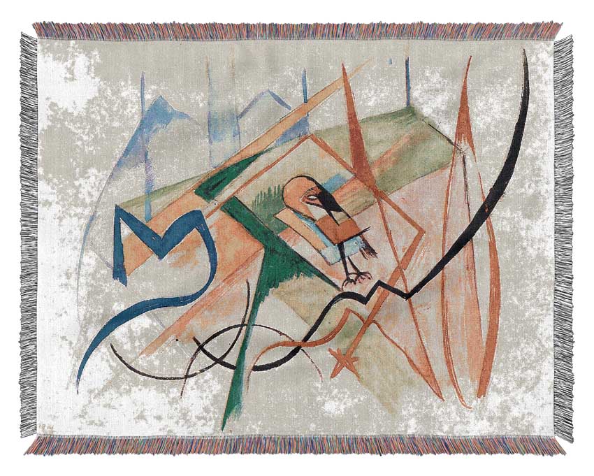 Franz Marc Small Mythical Creatures Woven Blanket