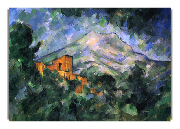 St. Victoire und Chateau Noir von Cezanne Kunst Klassiker