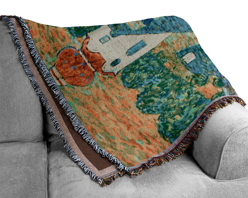 Klimt St Wolfgang Church Woven Blanket