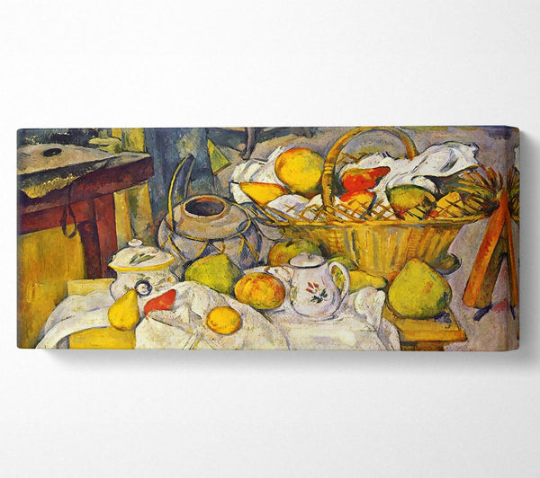 Cezanne Stillleben mit Obstkorb