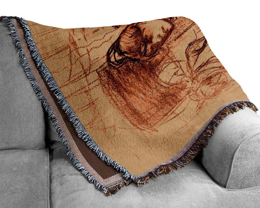 Toulouse Lautrec Study For The Washing Machine Woven Blanket