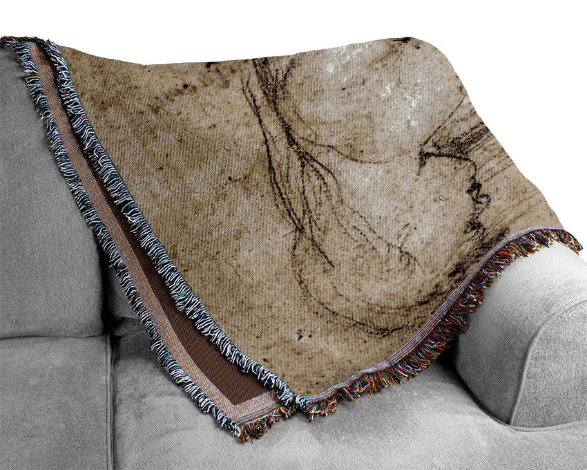 Rubens Study Of Mary Magdalene Woven Blanket
