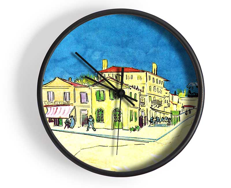 Van Gogh Study On Vincents House In Arles Clock - Wallart-Direct UK