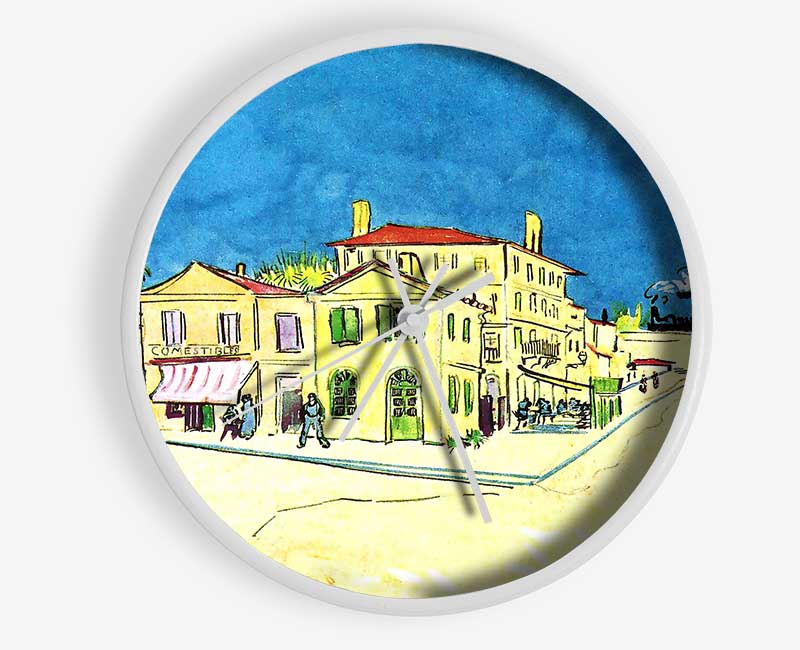 Van Gogh Study On Vincents House In Arles Clock - Wallart-Direct UK