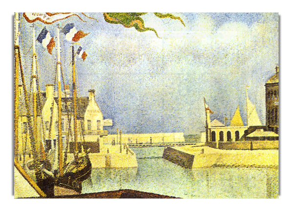 Sonntag in Port en Bessin von Seurat