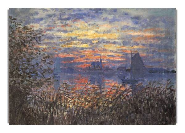 Sonnenuntergang an der Seine von Monet