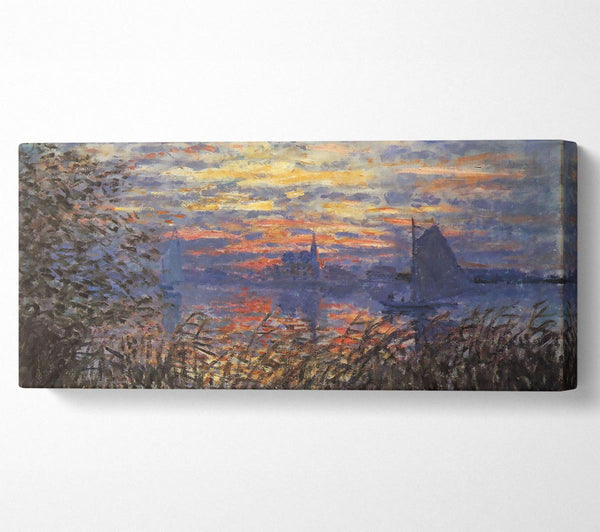 Monet Sonnenuntergang an der Seine