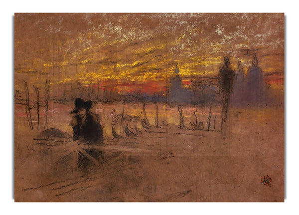 Sonnenuntergang Rot und Gold von Whistler