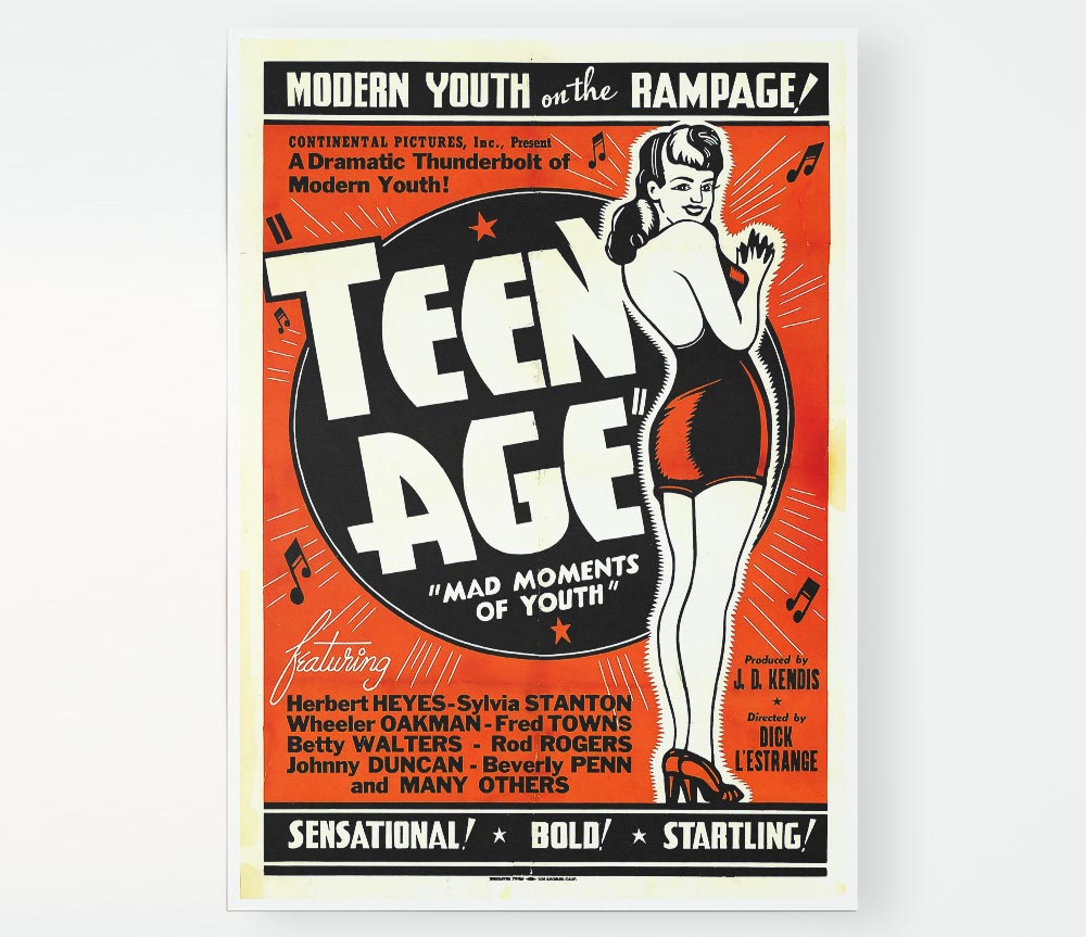 Teen Age 1944 Poster 1 Print Poster Wall Art