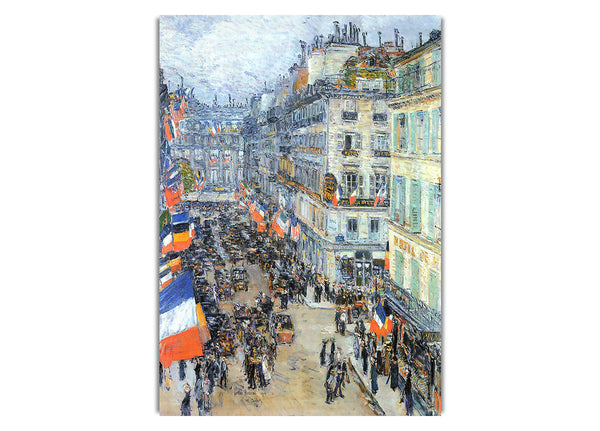 Der 14. Juli, Rue Daunou von Hassam