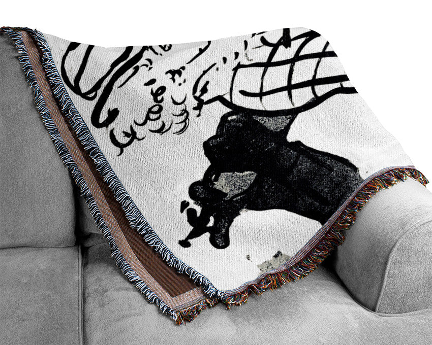 Toulouse Lautrec The American Singer Woven Blanket