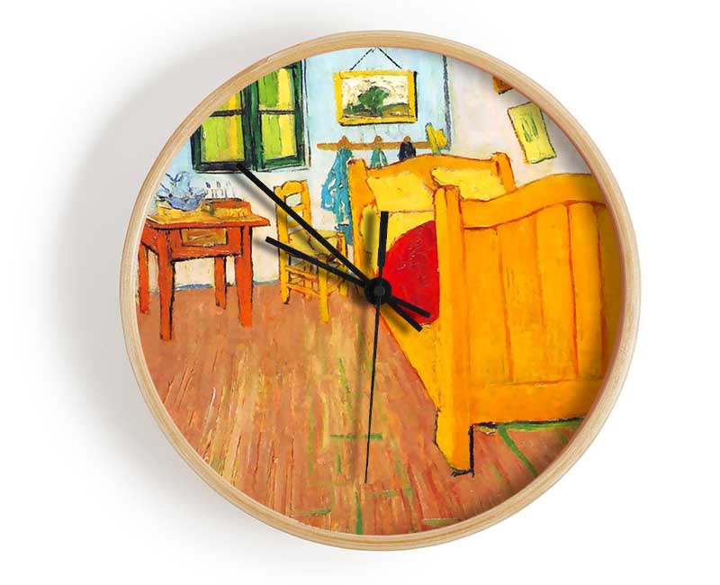 Van Gogh The Bedroom In Arles. Saint-Remy Clock - Wallart-Direct UK