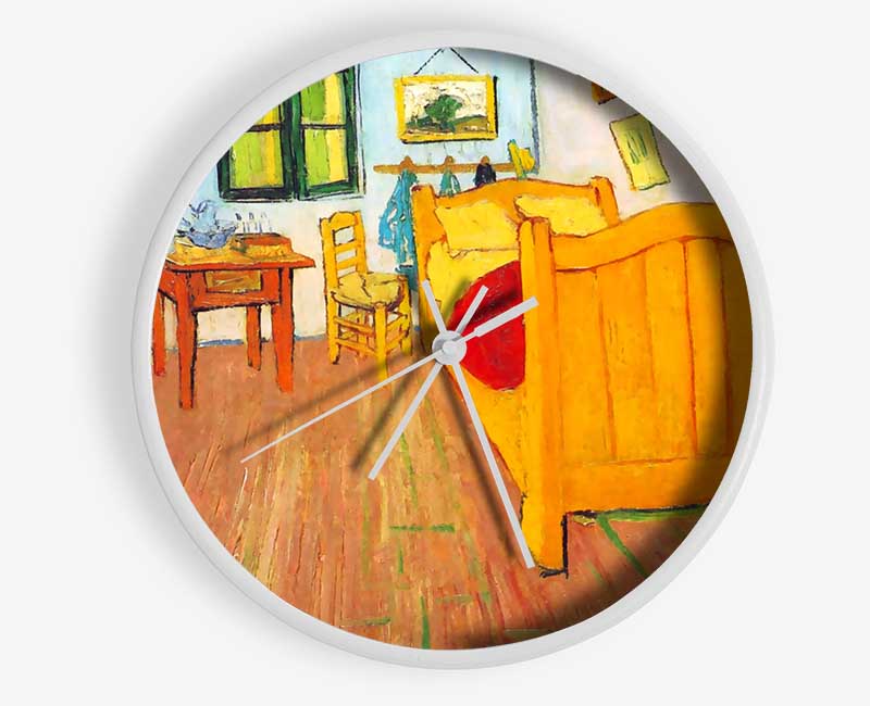 Van Gogh The Bedroom In Arles. Saint-Remy Clock - Wallart-Direct UK