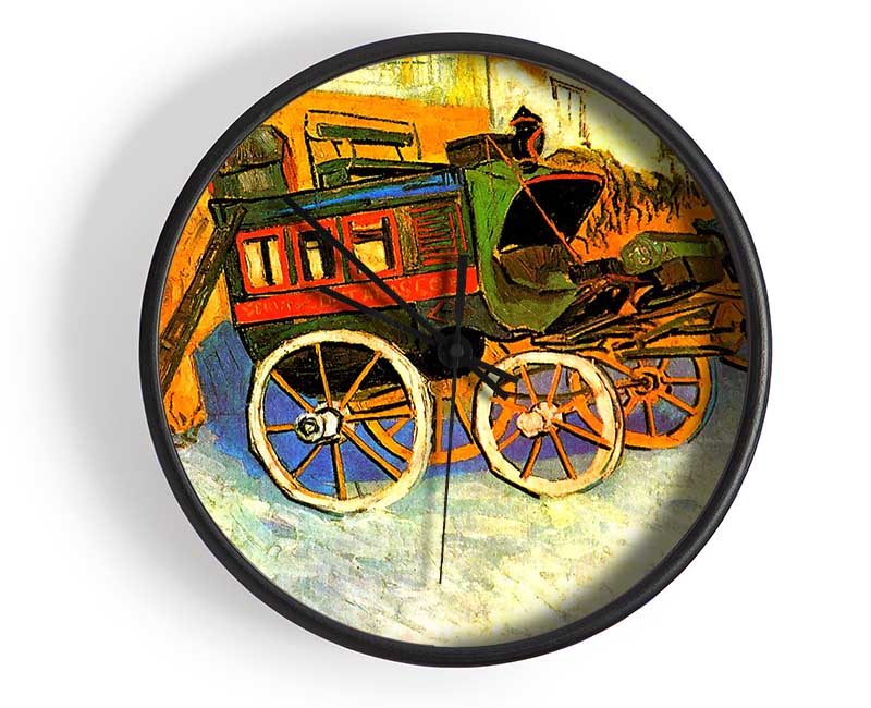 Van Gogh The Coach Of Tarascon Clock - Wallart-Direct UK