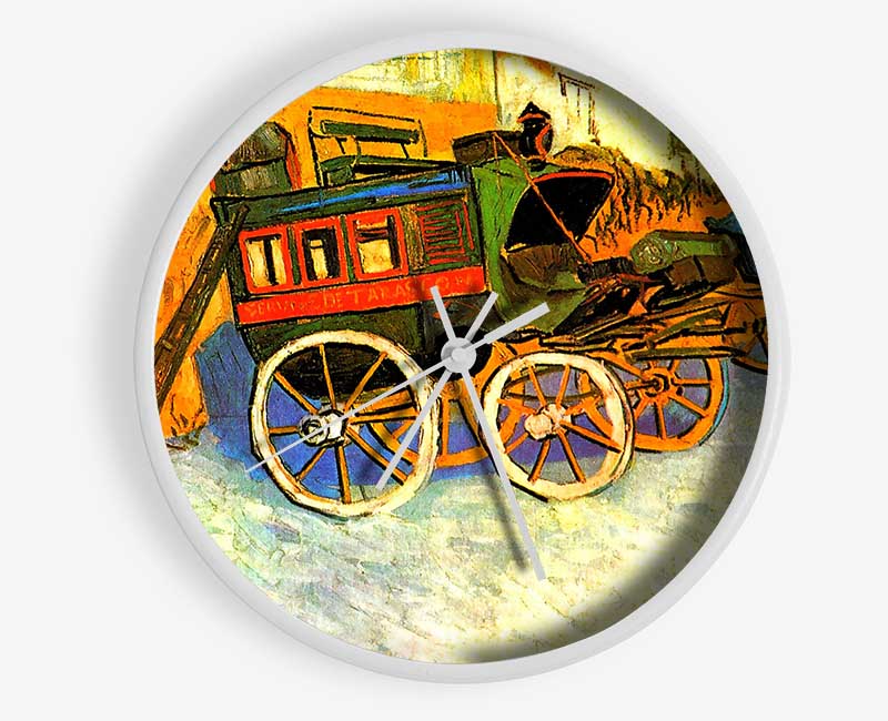 Van Gogh The Coach Of Tarascon Clock - Wallart-Direct UK