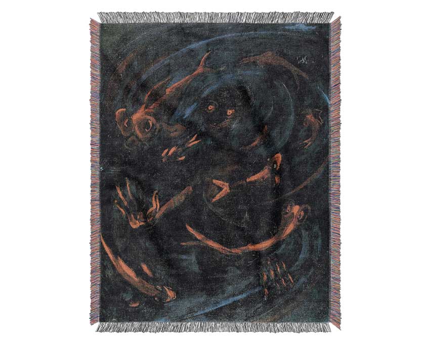 Walter Gramatte The Dream Of The Fish 1 Woven Blanket