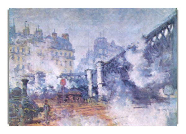 Die Europabrücke Saint Lazare Station in Paris von Monet