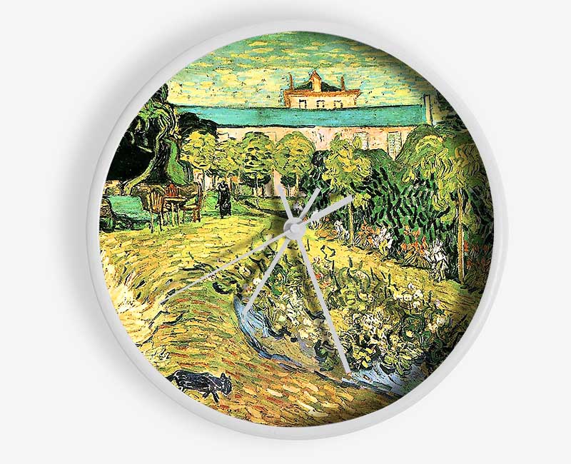 Van Gogh The Garden Of Daubigny Clock - Wallart-Direct UK