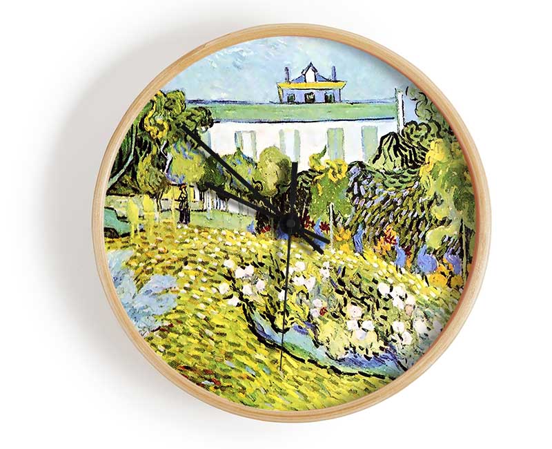 Van Gogh The Garden Of The Daubignys Clock - Wallart-Direct UK