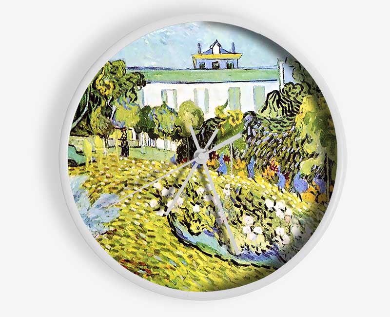 Van Gogh The Garden Of The Daubignys Clock - Wallart-Direct UK