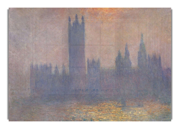 Die Houses of Parliament, Sonnenlicht im Nebel von Monet