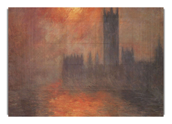 Die Houses of Parliament, Sonnenuntergang von Monet