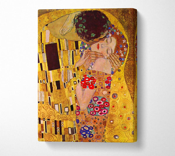 Picture of Klimt The Kiss Close Canvas Print Wall Art