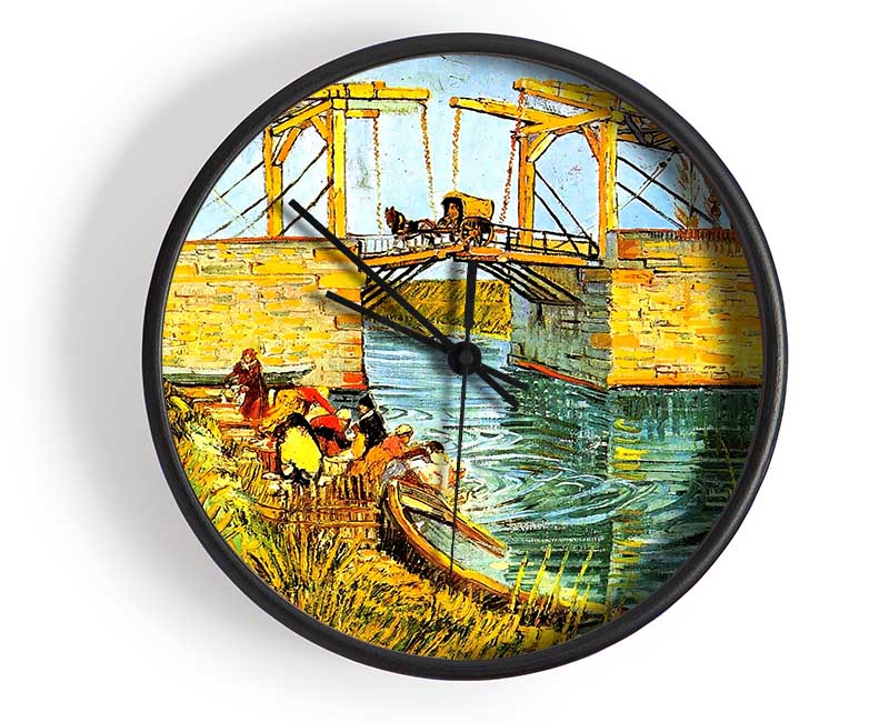 Van Gogh The Langlois Bridge At Arles Clock - Wallart-Direct UK