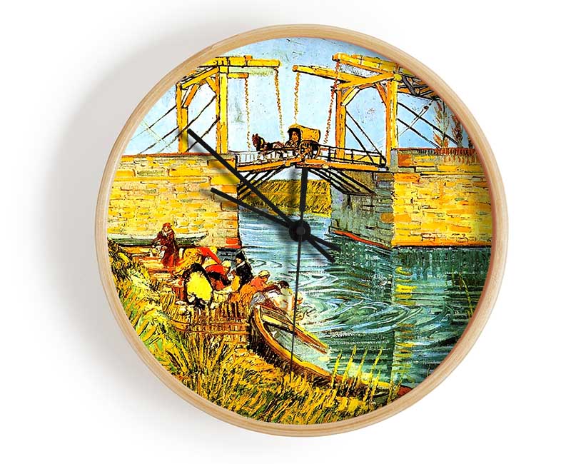 Van Gogh The Langlois Bridge At Arles Clock - Wallart-Direct UK