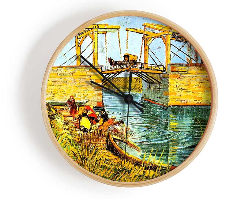 Van Gogh The Langlois Bridge At Arles Clock - Wallart-Direct UK