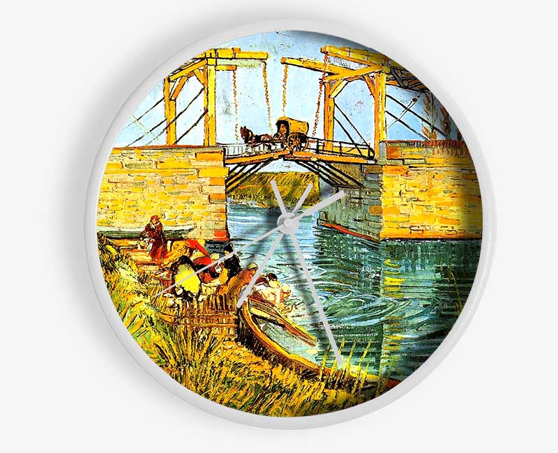 Van Gogh The Langlois Bridge At Arles Clock - Wallart-Direct UK