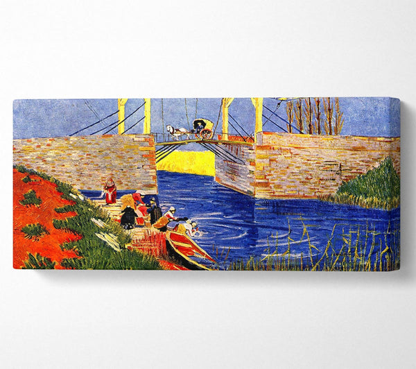 Van Gogh The Langlois Bridge At Arles With Women Washing