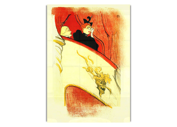 Die Loge mit einem goldenen Mas von Toulouse Lautrec