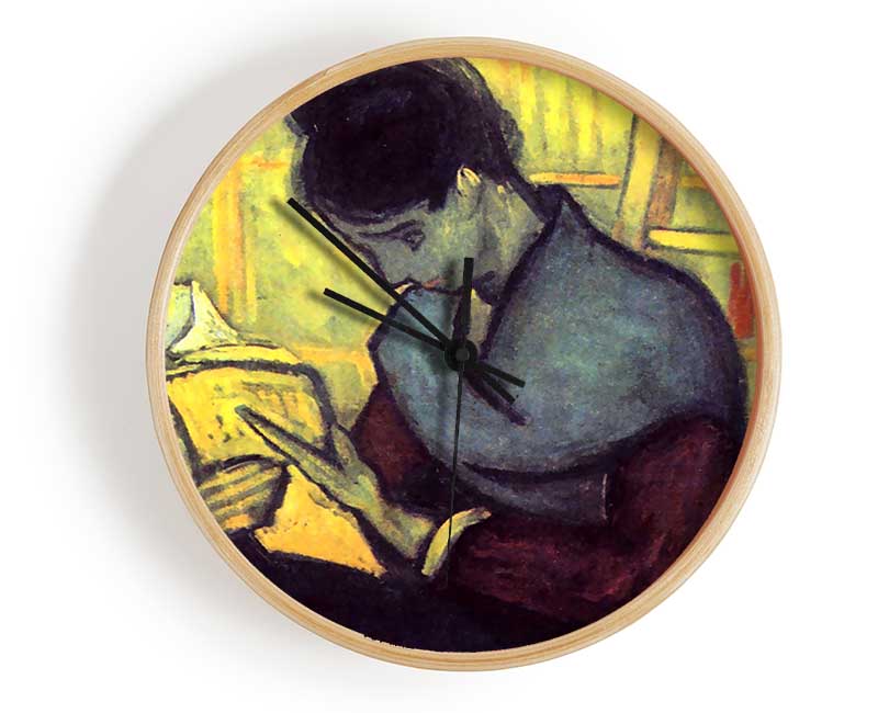 Van Gogh The Novel Reader Clock - Wallart-Direct UK