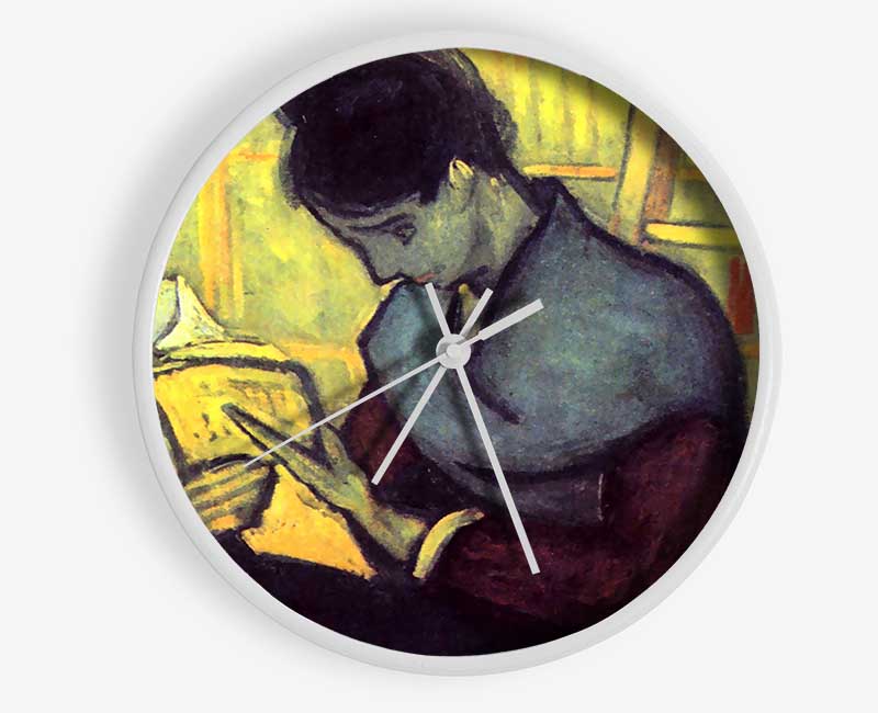Van Gogh The Novel Reader Clock - Wallart-Direct UK