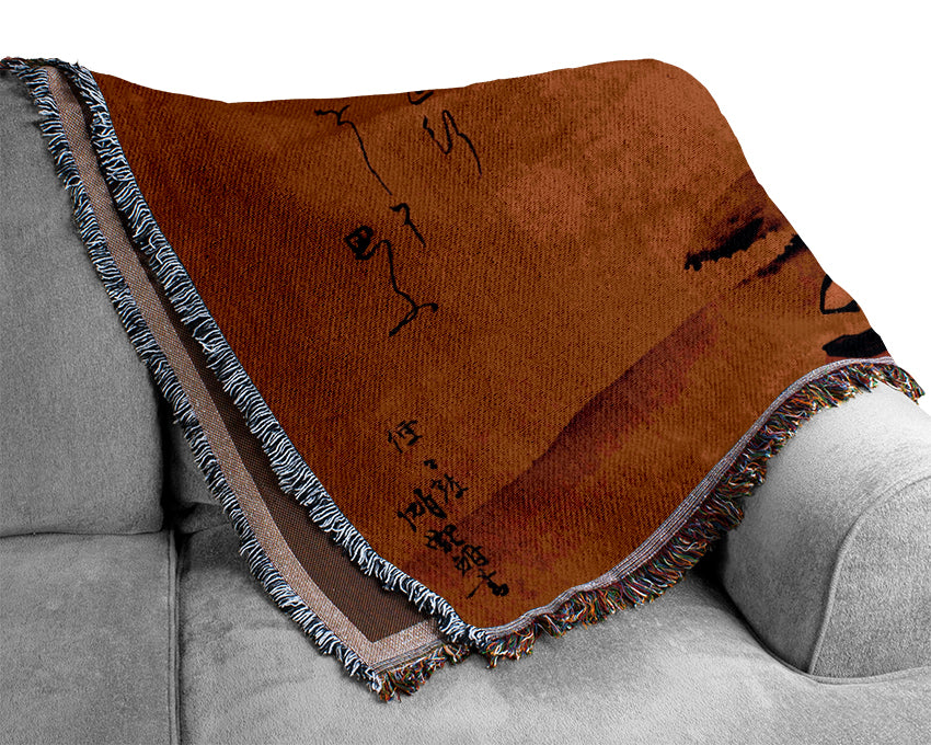 Hokusai The Poet Woven Blanket