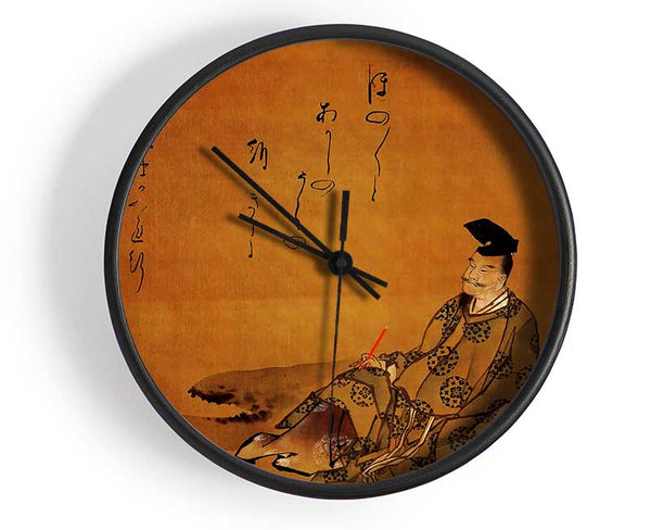 Hokusai The Poet Clock - Wallart-Direct UK
