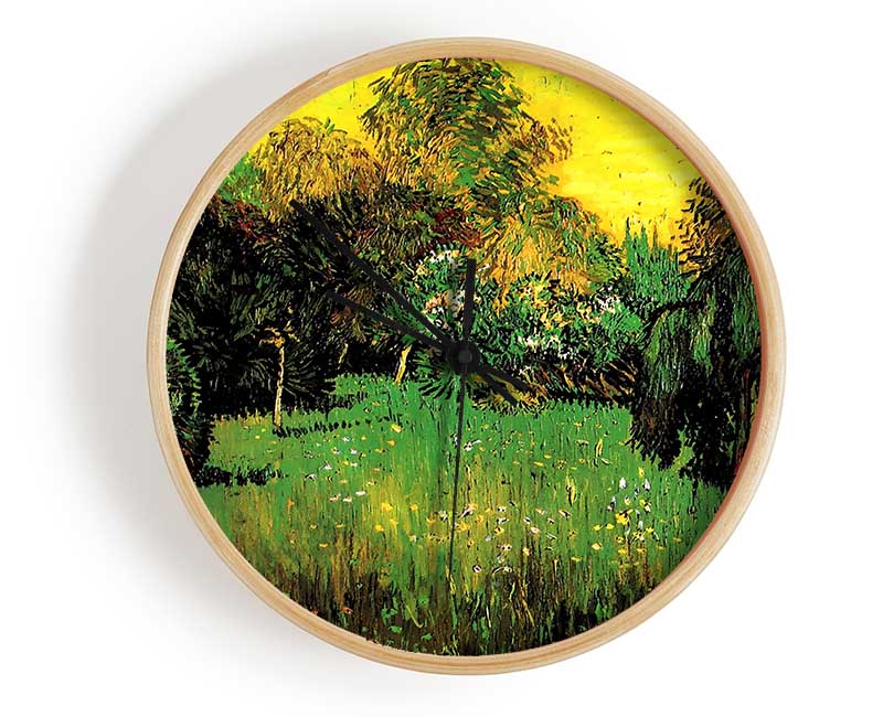 Van Gogh The Poets Garden Clock - Wallart-Direct UK