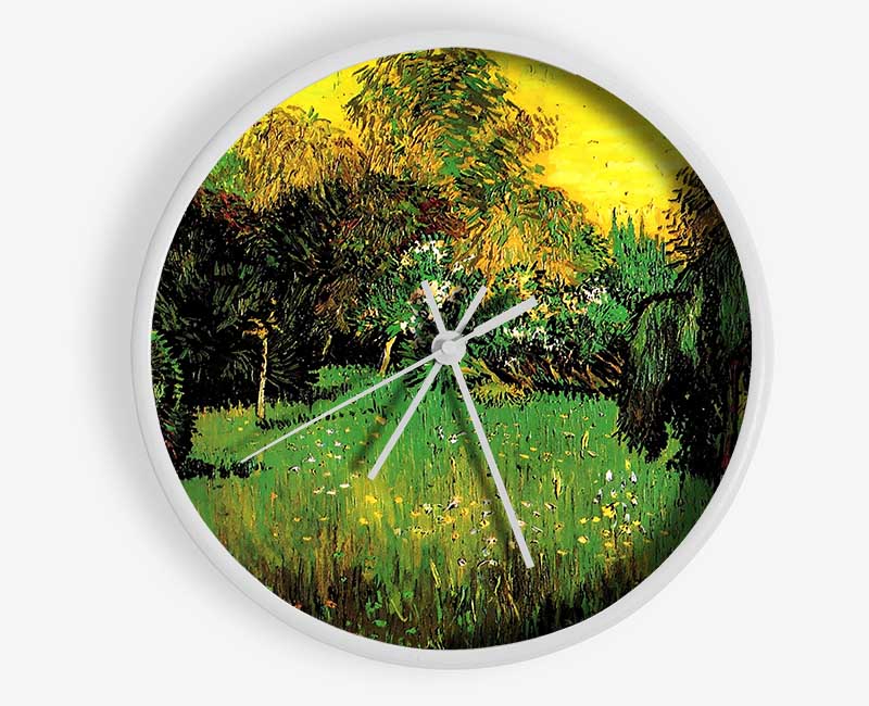 Van Gogh The Poets Garden Clock - Wallart-Direct UK
