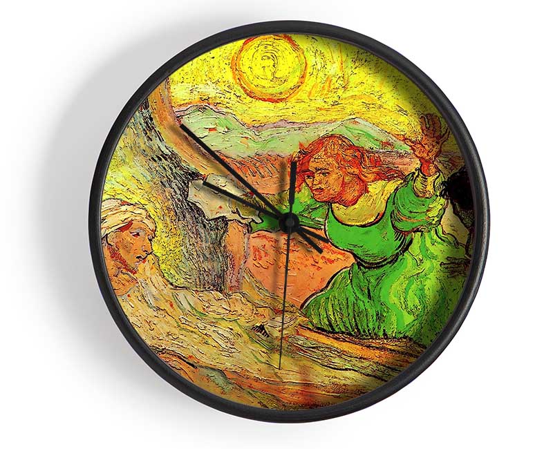 Van Gogh The Raising Of Lazarus After Rembrandt Clock - Wallart-Direct UK