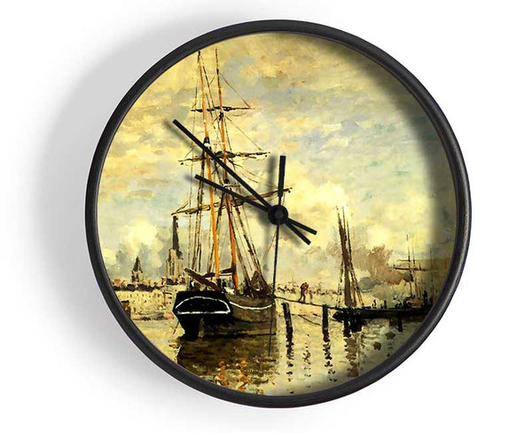 Monet The Seine At Rouen 1872 Clock - Wallart-Direct UK
