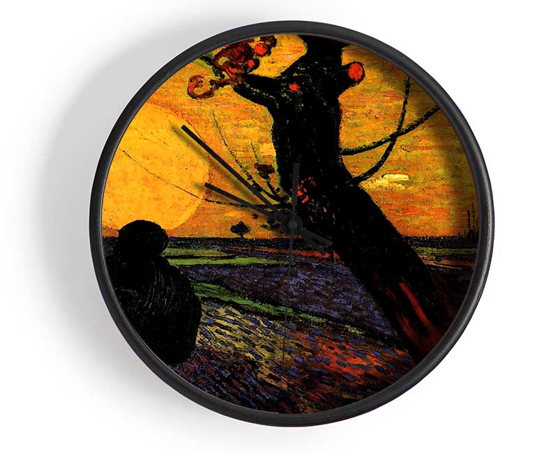 Van Gogh The Sower 2 Clock - Wallart-Direct UK