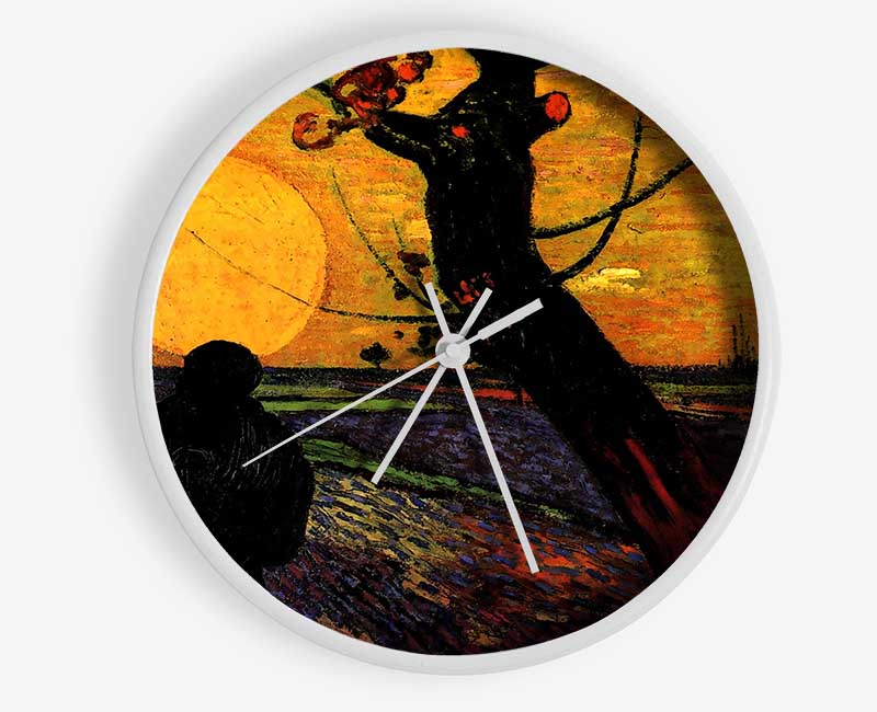 Van Gogh The Sower 2 Clock - Wallart-Direct UK
