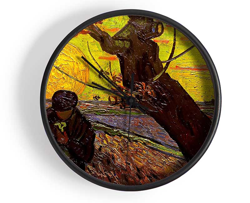 Van Gogh The Sower Clock - Wallart-Direct UK