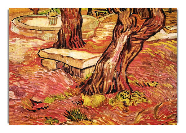 Die Steinbank im Garten des Saint Paul Hospital von Van Gogh